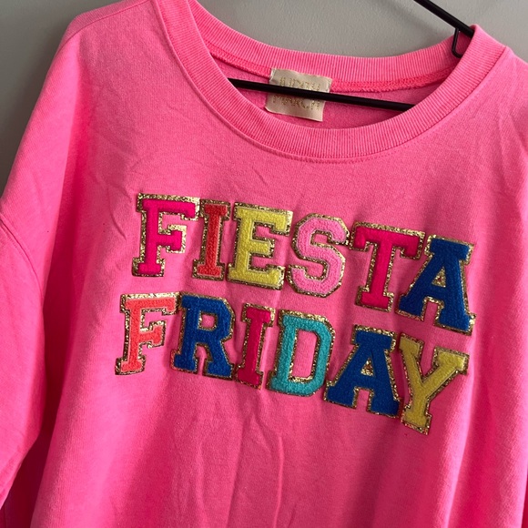 Judith March Hot‎ Pink Bright T Shirt Oversized Fiest1 Friday Teacher Tee - Picture 3 of 5